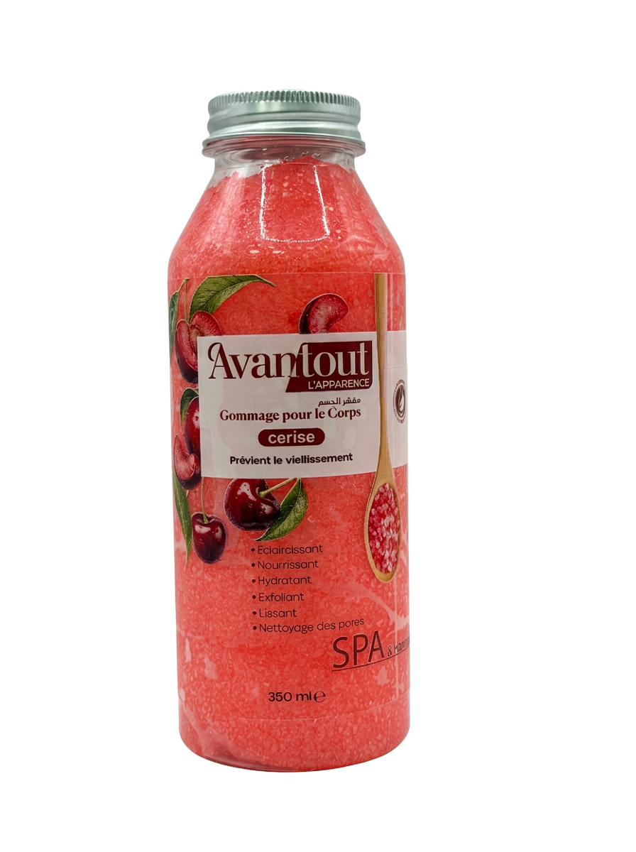 Gommage pour le corps Avantout L'Apparence Cerise, flacon 350 ml
