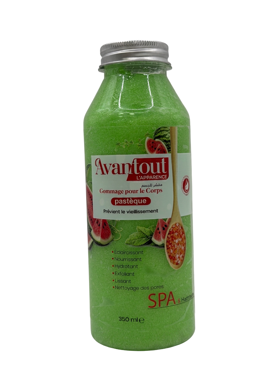 Gommage pour le corps Avantout L'Apparence Pastèque, flacon 350 ml