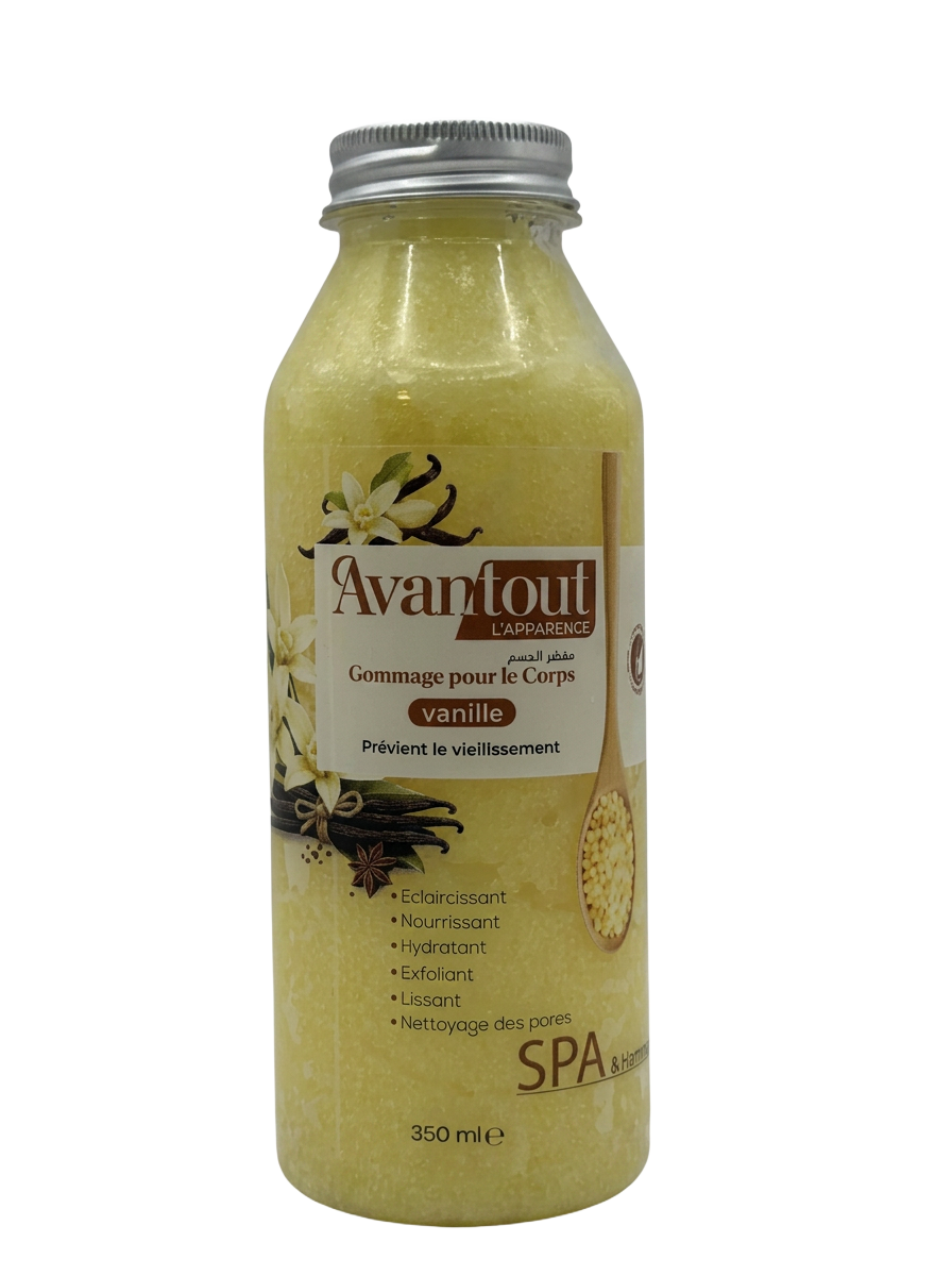 Gommage pour le corps Avantout L'Apparence Vanille, flacon 350 ml